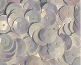 5mm CUP SEQUINS White Iris Loose sequins for embroidery, applique, arts, crafts, and embellishment.