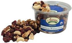 Aurora Products Inc. Cranberry Walnut Cluster Organic, 9.5 Ounce Tubs (Pack of 4)