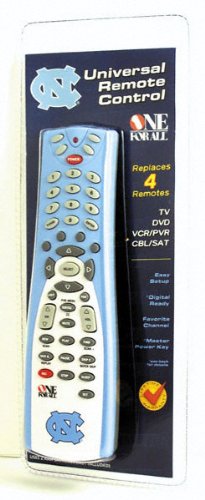 North Carolina Tar Heels 4 Device Universal Remote Control