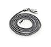 2mm Sterling Silver Antiqued Popcorn Chain Necklace(Lengths 14