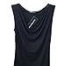 Sarin Mathews Women's V Neck Ruched Short Sleeve Sexy Blouse Stretch Tank Tops Black 3XL