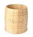 T&G Heritage Hand Carved Utensil Jar in Natual Hevea Wood