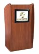 Oklahoma Sound 612 The Vision- Floor Lectern with Digital Display- New-Cherry Oklahoma Sound 612 The Vision- Floor Lectern with Digital Display- New-Cherry