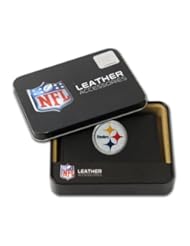 Sports: NFL Pittsburgh Steelers Embroidered Genuine Leather Trifold Wallet - Rico Industries, Inc.