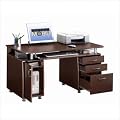 Techni Mobili Wood Computer Desk in Chocolate