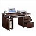 Techni Mobili Super Storage Computer Desk in Chocolate Finish