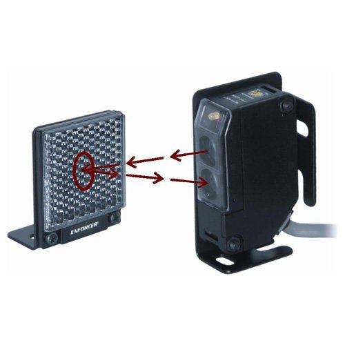 Enforcer Indoor/Outdoor Wall Mounted Photoelectric Beam Sensor with 35 Foot Range