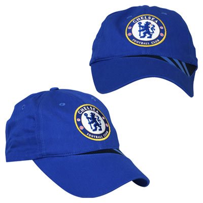 OFFICIAL CHELSEA F.C. BLUE ADDIDAS CREST BASEBALL CAP