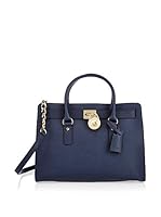 Michael Kors Bolso asa de mano Hamilton (Azul Oscuro)