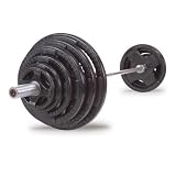 400 Lb. Rubber Grip Olympic Weight Plate Set