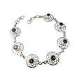 Indian Jewellry Handmade Sterling Silver Bracelet For Women 7.75 inches
