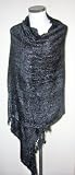 Black Faux Fur Shawl