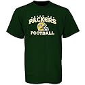 Reebok Green Bay Packers Green Youth Stacked Helmet T-shirt