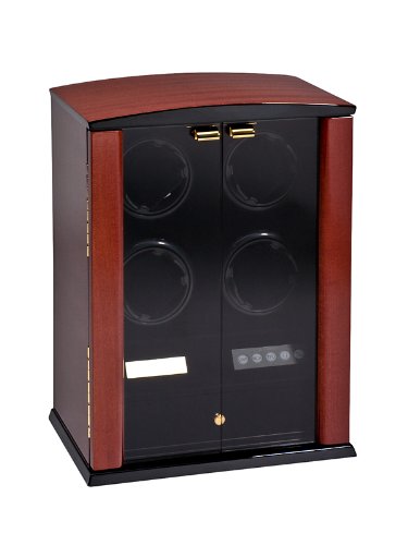 Rothenschild Accessories RS-322-4 SP-VN Watch Winder For 4 Watches Mahagony