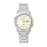 Seiko Men's SNKK09K1S Stainless-Steel Analog with White Dial Watch