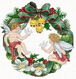 クロスステッチ図案　エレン「EMS043 Wreath Angels」