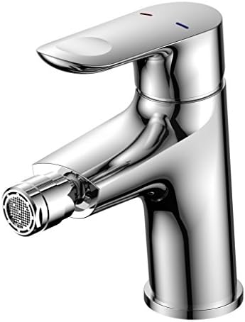 KALUD Deck Mounted Single Handle One Hole Bidet Faucet Solid Brass Bidet Faucet, Chrome Finish