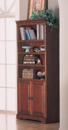 Elegant Design Mahogany Finish Home Office Bookcase