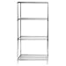 Quantum Storage Systems WR63-2130C Starter Kit for 63" High 4-Tier Wire Shelving Unit, Chrome Finish, 21" Width x 30" Length x 63" Height