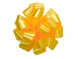 Set of 10 YELLOW Pom Pom, Pull Bows, 5
