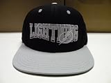 NHL Tampa Bay Lightning Wave Black 2 Tone Snapback Cap Retro