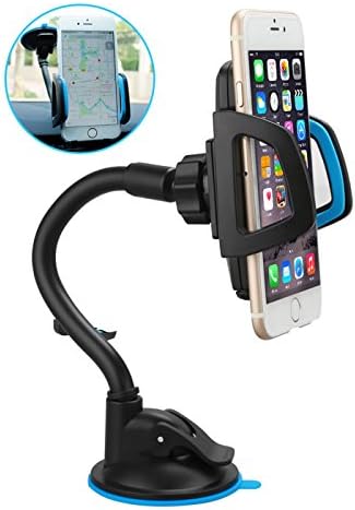 Universal Car Mount Cell phone Car Holder Windshield Car Accessories for Smartphones up to 7 inch(Blue)