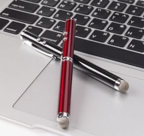 4-in-1 Stylus with Laser Pointer and LED and Pen Light for iPad, all iPhone, 4S all Capacitive Touch Screen Devices(Red)