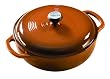 Lodge Enameled Cast-Iron 3-Quart Dutch Oven, Cafe Brown