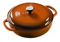 Lodge Enameled Cast-Iron 3-Quart Dutch Oven, Cafe