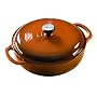 Lodge Enameled Cast-Iron 3-Quart Dutch Oven, Cafe Brown