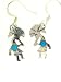 Beautiful! Sterling-silver & Turquoise Navajo Kokopelli dangle-earrings