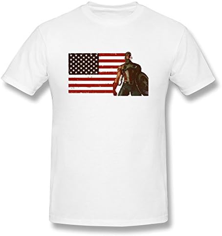 American Flag T-Shirt - USA Flag Distressed Full Body Adult T-Shirt