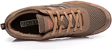 Zogeer Men's Outdoor Running,Walking,Breathable Sports Shoes,Sneakers EU47 Brown