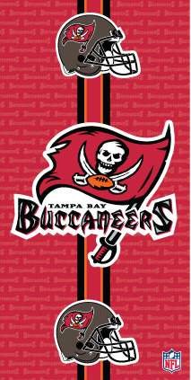 24 Tampa Bay Buccaneers Beach Towels 30 X 60 Fiber Reactive Wholesale