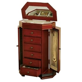 Mele Beaumont Walnut Jewelry Box