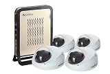 Geovision NVR Lite Dome Camera System 4 X Gv-mfd110 H.264 1.3 Megapixal Ip Cameras.