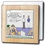 Review 3dRose LLC  / All the Clues Point Toward Scouting - Fingerprinting - 6 Inch Tile Napkin Holder