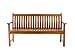 Java Teak Hardwood Outdoor Patio Wave Bench