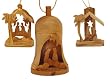 Bethlehem Olive Wood Christmas Ornament Set