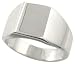 Sterling Silver Hand-Made Solid Square Signet Ring