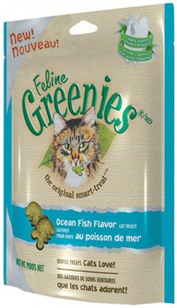 Feline Greenies Ocean Fish Flavor Cat Treat 6 