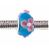 Pandora Style Charm Bead (Z63) Murano Lampwork Glass (14mm x 10mm) (fits Troll too)