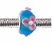 Pandora Style Charm Bead (Z63) Murano Lampwork Glass (14mm x 10mm) (fits Troll too)