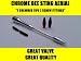 Chrome Aluminium Bee Sting Aerial Antenna 3 Tips