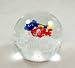 Murano Design Mouth Blown Glass Art Fish Family in Crystal Handmade Art Glass Paperweight Pw-211