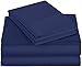 Amazon Basics 400 Thread Count Sheet Set, Full, Navy