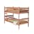 MILANO SINGLE PINE EOOD BUNK BED AND 2 ECONOMY MATTRESS