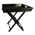 Rectangle Wood Tray on Folding Stand