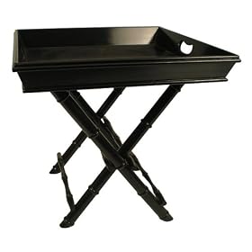 Rectangle Wood Tray on Folding Stand by