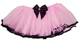 Princess Tutu with Bow and Sateen Trim (More Colors...) Select Color: Pink & Black